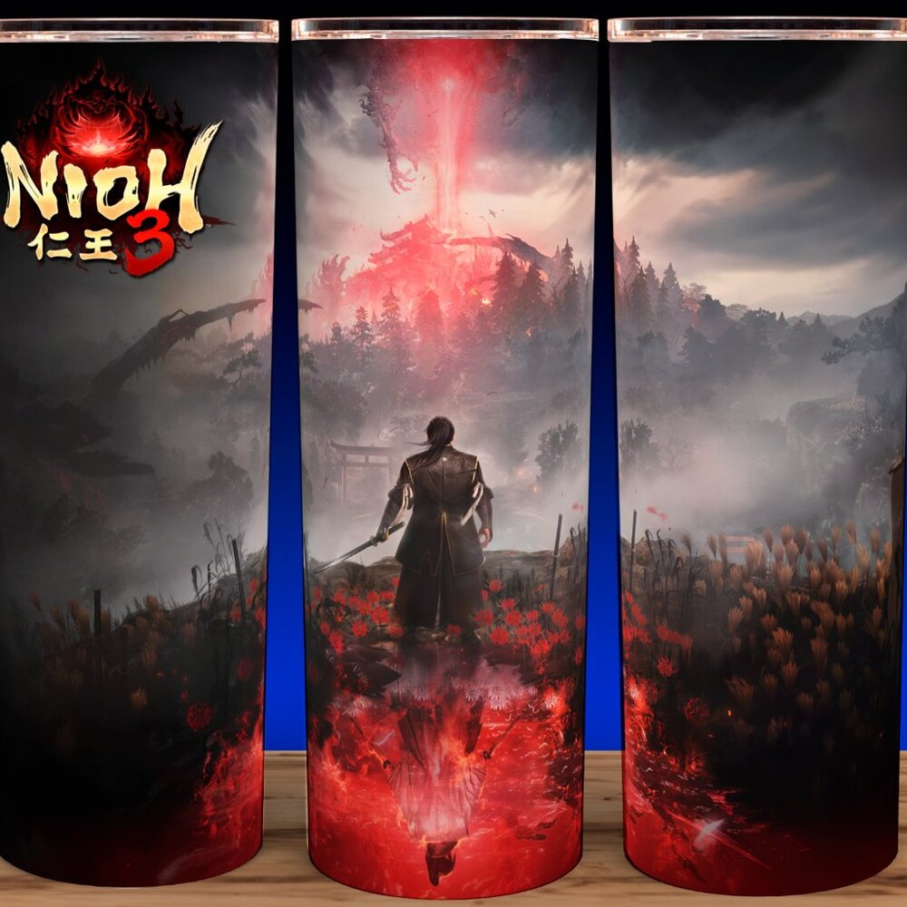 NIOH 3 Samurai Souls Like Gaming Cup Mug Tumbler 20oz